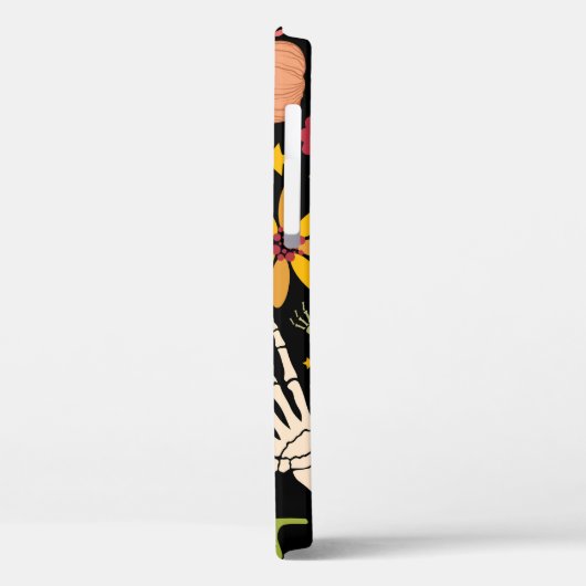 Halloween botten, bloemennaadloos patroon. Case-Mate iPhone case (Achterkant / Links)