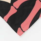 Halloween botten, bloemennaadloos patroon. fleece deken (Hoek)