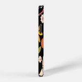 Halloween botten, bloemennaadloos patroon. iPhone hoesje (Rechterkant)