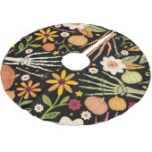 Halloween botten, bloemennaadloos patroon. kerstboom rok (Gekanteld)