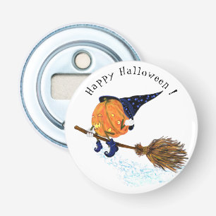 Halloween Bottle Opener Witch Pumpkin Vliegende ka