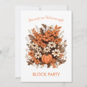 Halloween Bouquet Block Party Kaart (Voorkant)