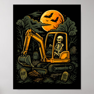 Halloween bouwvakker kostuum jongens spook poster