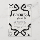Halloween Bow Baby Shower Books for Baby Informatiekaartje (Voorkant)