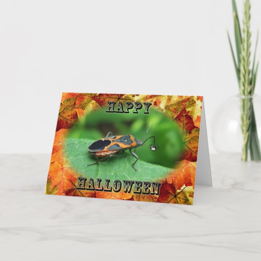 Halloween Box Elder Bug Kaart (Voorkant)