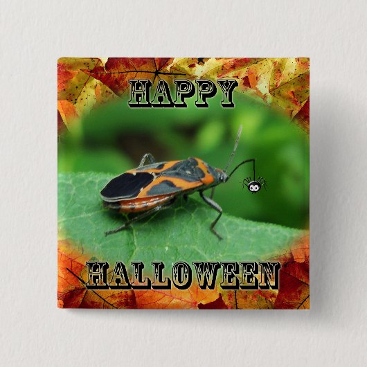 Halloween Box Ouder Coördinerende items Vierkante Button 5,1 Cm (Voorkant)