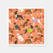 Halloween Boxer Dog Servet (Voorkant)