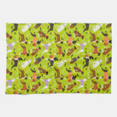 Halloween Boxer Dog Theedoek (Horizontaal)