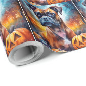 Halloween Boxer met pompoenen eng Cadeaupapier (Rol Hoek)