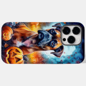 Halloween Boxer met pompoenen eng Case-Mate iPhone Case (Achterkant (horizontaal))
