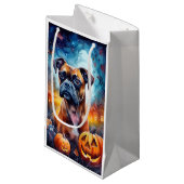 Halloween Boxer met pompoenen eng Klein Cadeauzakje (Voorkant Gekanteld)