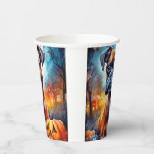 Halloween Boxer met pompoenen eng Papieren Bekers (Links)