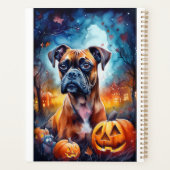 Halloween Boxer met pompoenen eng Planner (Achterkant)