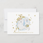 Halloween Boy Baby shower Advies Kaarten (Achterkant)