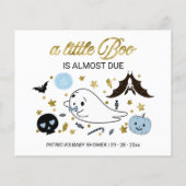 Halloween Boy Baby shower Advies Kaarten (Achterkant)