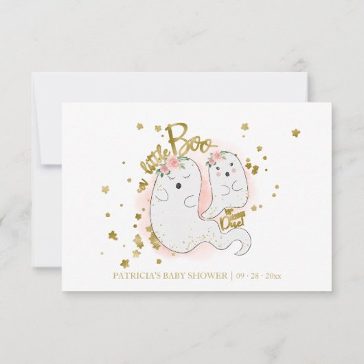 Halloween Boy Baby shower Advies Kaarten (Achterkant)