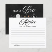 Halloween Boy Baby shower Advies Kaarten (Voorkant / Achterkant)