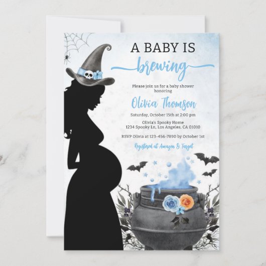 Halloween Boy Baby shower Baby wordt uitgebracht Kaart (Voorkant)