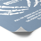 Halloween Boy Baby shower Hoe groot is haar buik Poster (Hoek)