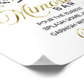 Halloween Boy Baby shower Mimosa Bar Sign. Poster (Hoek)