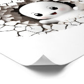 Halloween Boy Baby shower Peeking Ghost Favor Sign Poster (Hoek)