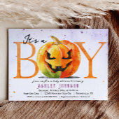 Halloween Boy Baby shower Uitnodiging