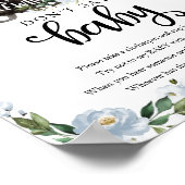 Halloween Boy Baby shower Zeg geen Baby Sign Poster (Hoek)