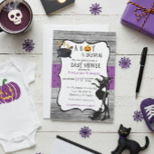 Halloween Boy breekt heks Baby shower Kaart