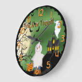 Halloween Boy Ghost Round Wall klok (Hoek)
