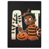 Halloween boy klembord (Achterkant)