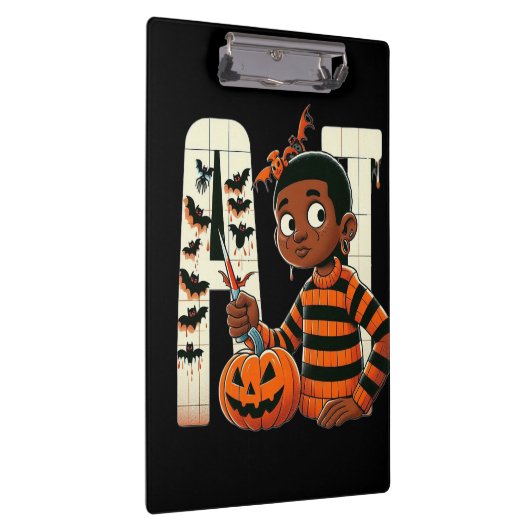 Halloween boy klembord (Rechts)