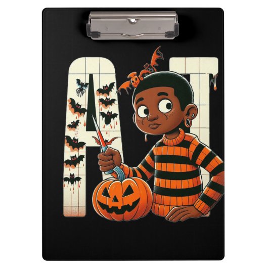 Halloween boy klembord (Voorkant)