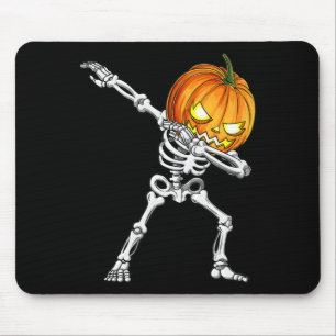 Halloween Boys Dabbing Skeleton Scary Pumpkin Jack Muismat