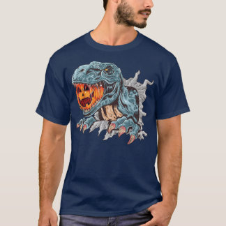Halloween Boys Dinosaur Pumpkin T re Scary Pumpkin T-shirt