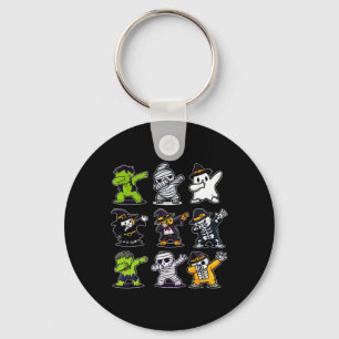 Halloween Boys Skeleton Zombie Scary Pumpkin Mummy Sleutelhanger