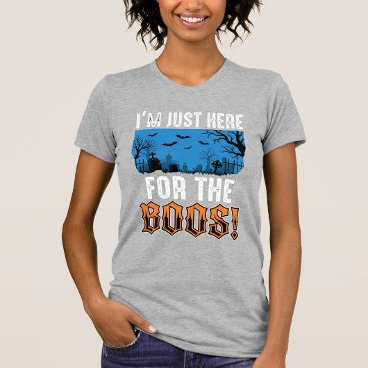 Halloween Boze Geesten Kerkhof Vectorontwerp_1 T-shirt (Voorkant)