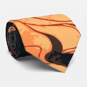  Halloween, boze heks with Fire in Forest Stropdas (Opgerold)