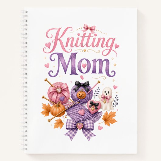 Halloween Brei Moeder - Spiraal Notebook Notitieboek (Voorkant)