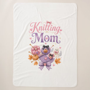 Halloween Breiende Moeder - Sherpa Deken
