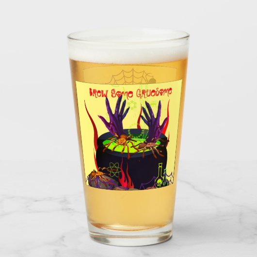 Halloween Brew Glas (Voorkant gevuld)