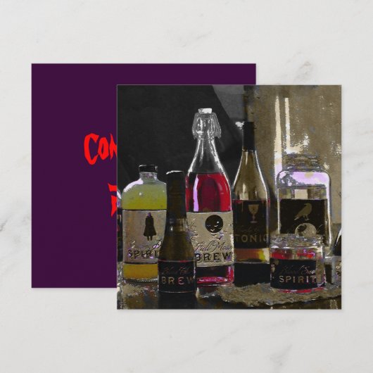 Halloween Brew - Uitnodigingen (Voorkant / Achterkant)