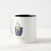 Halloween Brew van de speciale getuige Tweekleurige Koffiemok (Voorkant links)