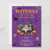 Halloween Brew Witches Tea Uitnodiging (Voorkant)