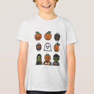 Halloween Brick Head Monster T-shirt voor kinderen