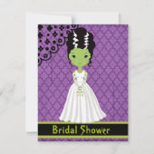 Halloween Bridal Shower Invitation Kaart (Voorkant)