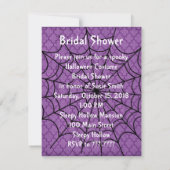 Halloween Bridal Shower Invitation Kaart (Achterkant)