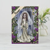 Halloween Bridal Shower Invitation Kaart (Staand voorkant)