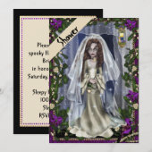 Halloween Bridal Shower Invitation Kaart (Voorkant / Achterkant)