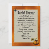Halloween Bridal Shower Invitation Kaart (Achterkant)