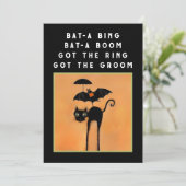 Halloween Bridal Shower Invitation Kaart (Staand voorkant)